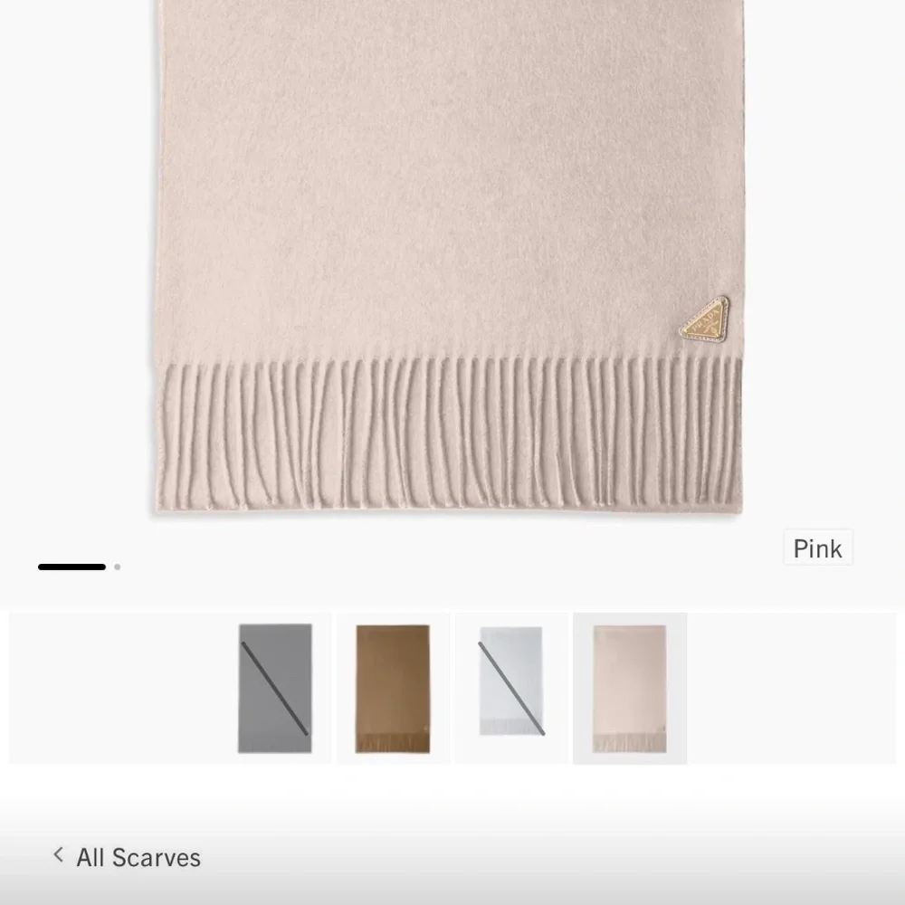 pink silk and cashmere scarf